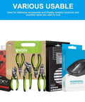 Anti Theft Slat Wall Hooks Set 20 Heavy Duty 6 Inch Display Hooks With Free Magnetic Key Chrome Plated Easy Install for retail items
