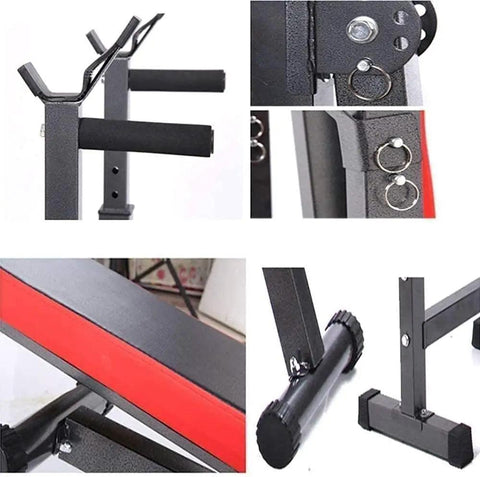 Detail of All In One Sit Up Bench For Home Gym Weightlifting Bench With Foldable Frame And Non Slip Base Multi Function Dumbbell Bench