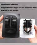 Heavy Duty Wall Mount Shower Head Holder With Strong Adhesive Waterproof Bracket, comparison of two sizes and finishes
