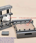Manual Solder Paste Screen Printer For PCBs With 80mm Scraper, steel mesh station, 250x250mm area, without steel mesh