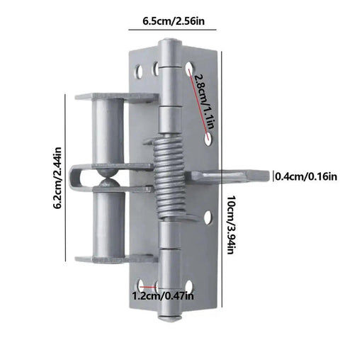 Heavy Duty Self Closing Spring Hinges For Doors And Gates No Brainer Install And Smooth Auto Close For Home And Commercial Use Sturdy Steel Construction Built To Last Reliable Hinged Hardware, 10cm steel hinge