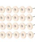 Mini Wool Felt Polishing Brush Wheel Set 40 Pc 1 Inch Wool Felt Grinding Buffing Heads 3mm Shank for rotary tools display