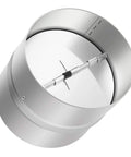 4 Inch Backdraft Damper For Ducting With Galvanized Steel Body And Aluminum Flaps One Way Airflow Blocker Inline Vent Deflector
