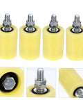 4 Pack Nylon Pulley Block For Sliding Doors And Gates Heavy Duty Wheel Guiding Wheel For Rail Gates And Electric Gates