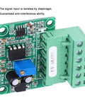 0-5KHz To 0-10V Frequency To Voltage Converter Module Digital To Analog Converter For Pulse Signals, green PCB board with terminals
