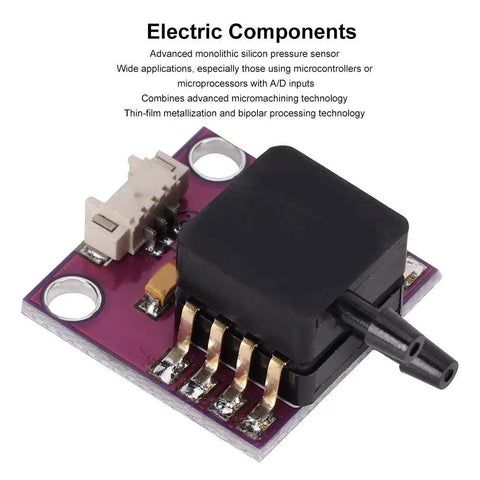 Pressure Sensor Board MPXV7002DP Transducer For Microcontroller Projects DIY Friendly High Sensitivity Piezoresistive Sensor Module