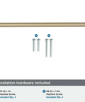 Golden Champagne Cabinet Pull 7-9/16 Inch Center To Center Bar Pull with installation screws for cabinets and drawers.