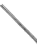 304 stainless steel 3/8-16 fully threaded rod, 12 in, right-hand threads