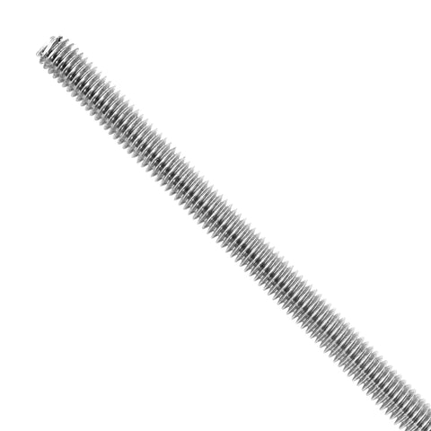 304 stainless steel 3/8-16 fully threaded rod, 12 in, right-hand threads