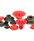 Heavy Duty Manipulator Vacuum Chuck F15 To F50 Grass Green For Industrial Pneumatic Fittings suction cups in varying sizes.