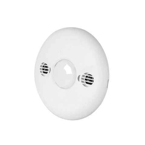 Smart Ultrasonic And PIR Dual Technology Occupancy Sensor For Commercial Use, 360 Degree Coverage Up To 1600 Sq Ft, Ceiling Mount, MDC50VW, White