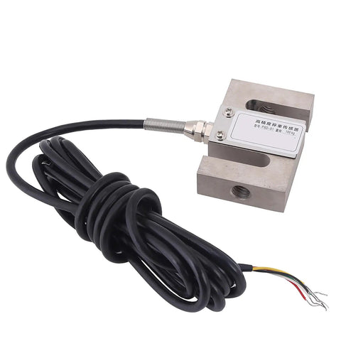 Heavy Duty Built Tough Load Cell Sensor Providing Straight Up Precision Weighing Output For Industrial Mixing Stations And Batching Systems With Zero Hassle Setup, stainless steel design with cable.