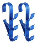 Blue adjustable waterproof pool pole hooks three hook bracket for telescopic rods and cleaning tools