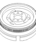 Heavy Duty Aftermarket Flywheel With Ring Gear Built Tough As Nails For Farm Tractors, showing precision cut teeth and robust design.