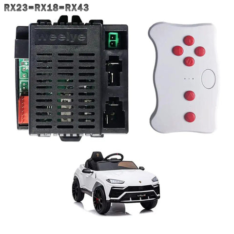 12 Volt Bluetooth Receiver Control Box Conversion Kit For Power Wheels Ride On Cars RX18 RX23 RX43 CE 2.4G Wireless Remote