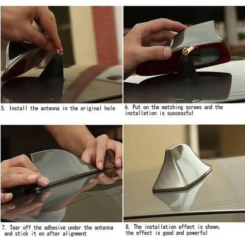 Installing Hyundai Veloster Shark Fin Antenna Cover For 2011 To 2018 Models, Weatherproof Roof Aerial Cap step-by-step guide