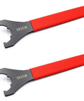 Red Spanner Precision Wrench For CNC Milling Collet Chuck Fits Most Tool Holders For Tightening And Loosening Clamping Nuts And Screws ER-32UM Compatible Durable 2 Pack Wrench Set