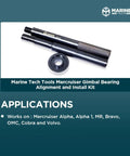 Mercruiser Gimbal Bearing Alignment and Install Kit with tool for Alpha One MR Bravo OMC Cobra Volvo sterndrives