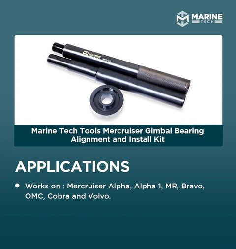 Mercruiser Gimbal Bearing Alignment and Install Kit with tool for Alpha One MR Bravo OMC Cobra Volvo sterndrives