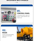 Control panel of Hardcore Automatic Concrete Mixer Pump With Dead Simple PLC Controls And High Volume Grout Delivery.