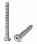 25 Piece 1/4-20 Stainless Steel 304 Hex Socket Flat Head Cap Screws Bolts 2-1/2 Inch Bright Finish Furniture Hardware Kit With Hex Key