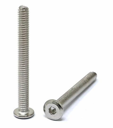 25 Piece 1/4-20 Stainless Steel 304 Hex Socket Flat Head Cap Screws Bolts 2-1/2 Inch Bright Finish Furniture Hardware Kit With Hex Key