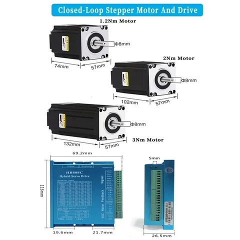 80mm Width Ballscrew Slide Table SFU1605 CNC Linear Stage Motion Module With NEMA23 57mm Motor Kit 100mm To 300mm Travel Heavy Duty Rig For Precision Milling And Robotic Add Ons Max Load 40Kg with closed-loop stepper motor and drive