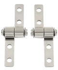 Premium Large 360 Degree Rotation Torque Hinge Set Smooth Zero Friction Swing Heavy Duty Left Right Pair Quick Install, steel, 48x18mm