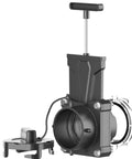 RV Sewer Gate Valve With Leak-Proof Cap And Flow Control Handle featuring twist-on shut off for three inch drain pipe.