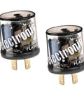 Two Pack 12V Heavy Duty Flasher Relay For Cars Trucks SuvS Motorcycles And Marine Use 2 Pin Round Electronic Turn Signal Blink Relay