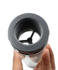 Rotameter Pipeline Flow Meter For Water With Vertical Float, Industrial Grade Inline Sensor, 0.2 To 2 GPM Or 1 To 7 LPM Flow Range, Easy Install, Rugged Metal Body, Accurate Liquid Flow Readout For Industrial Use, top view