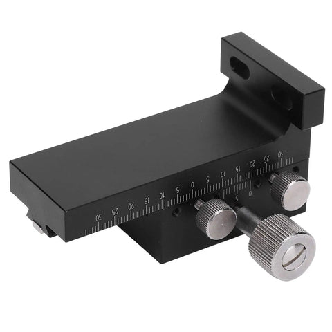 Ultra Precise Linear Stage Manual Sliding Table Made From Lightweight Aluminum Alloy ZDTLS80, side view showing adjustment knobs