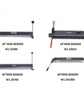 Portable 18-Inch Sheet Metal Brake For 18-Gauge Mild Steel, Adjustable 0-90 Degree Bend, mini benders comparison image