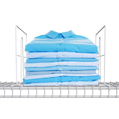 Eight Pack Heavy Duty Wire Shelf Dividers To Keep Your Closet Space Square And Spotless No More Topple Junk Slick Steel Rack Separators Killer Picks For Kitchen Cabinets Bedrooms And Home Office Storage