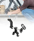 Ultra Portable Bike Wheel Truing Stand For On The Go Rim Adjustment, MTB And Road Bike Wheel Repair Tools in use on bike