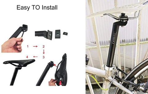 Seat Post 27.2mm By 350mm With Clamp Set For 27.2 To 28.6mm Bike Tubes Alloy Seatpost And Clamp Combo installation
