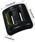 Vinyl Coated Dive Weights For Scuba And Freediving, 1 Lb To 3.3 Lb (0.5 Kg To 1.5 Kg), black vinyl dive weight dimensions