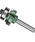 Premium 4 Teeth Tungsten Steel Router Trimmer Bit For Smooth Woodworking, showing 1/4 inch shank and four sharpened edges.