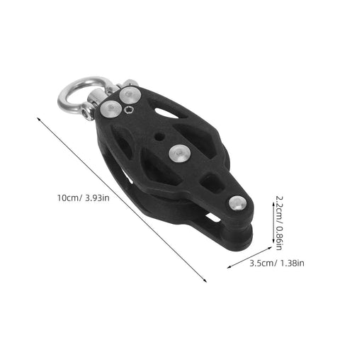 Nylon Pulley Block For Sailing And Gym Gear 35mm Groove Wheel With Bearing Roller Marine Kayak And Fitness Cable System Accessory