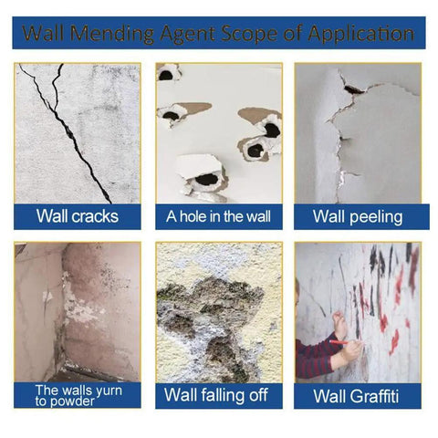 All In One Drywall Patch Repair Kit With Scraper For Quick Fixes On Cracks Holes And Nail Holes, Easy Wall Mending Paste Filler That Dries Fast And Sands Smooth, No Mess Home Maintenance Tool For A Pro Looking Finish