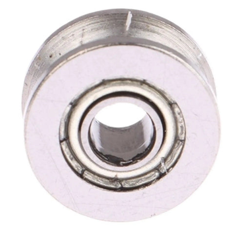 10 Pack V624ZZ V Groove Sealed Ball Bearings 4X13X6MM showing a close-up of a metal bearing with a central hole, ideal for smooth motion.