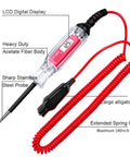 Beast Of A Heavy Duty 3 To 48V Digital LCD Circuit Tester with 140 Inch Extended Spring Wire and stainless probe