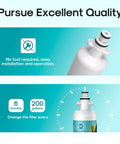 Replacement Refrigerator Water Filter For LG LT700P And Kenmore Elite 9690, NSF 401 And 473 Certified, easy install graphic