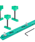 ZeroPlay 360 Sled Kit With MatchFit Dovetail Hardware For Table Saw Crosscut Jig Building, includes screws and hex wrench