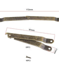 Bronze Box Lid Support Hinge 20 Pack Foldable Cabinet Stay Brackets For Wooden Boxes And Windows Retro Iron Lid Hinge