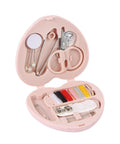 Heart Shaped Portable Travel Sewing Kit For On The Go Fixes Mini Box With Threads Scissors Hand Sewing Needles DIY Repair Tools Pink Compact Handy Essentials For Quick Mends