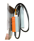 Heavy Duty High Speed Damper Actuator NMQ24ASR Electric Rotary Motorized Module for HVAC Zones, side view showing wiring.