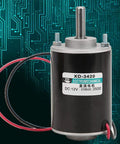 Heavy Duty 12 Volt Dc Brushed Motor With Smooth Quiet Operation And Gobs Of High Torque For Precision Grinding and Small Mechanical Devices Run Like A Dream, showcasing copper winding and 30w output.