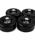 Beefy Heavy Duty Rubber Anti Vibration Feet 1 Inch High By 2.5 Inch Diameter 4 Pack Black For Trailer Bumpers Generators