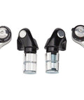 Bar End Shifter Set For 9-Speed Road And MTB Double Or Triple Indexed Shifting With Smooth Shifts Aluminum Lightweight Durable Silver Finish